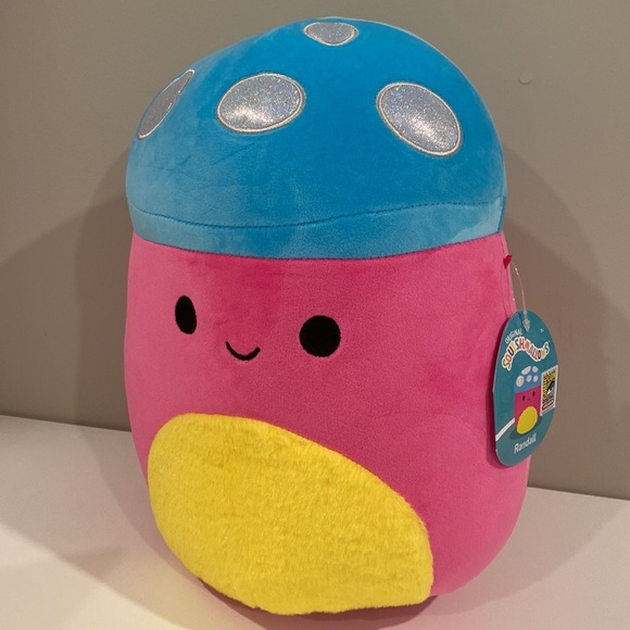 Squishmallow Randall the Mushroom blacklight SDCC Exclusive 2023 NWT 12” - Picture 5 of 5